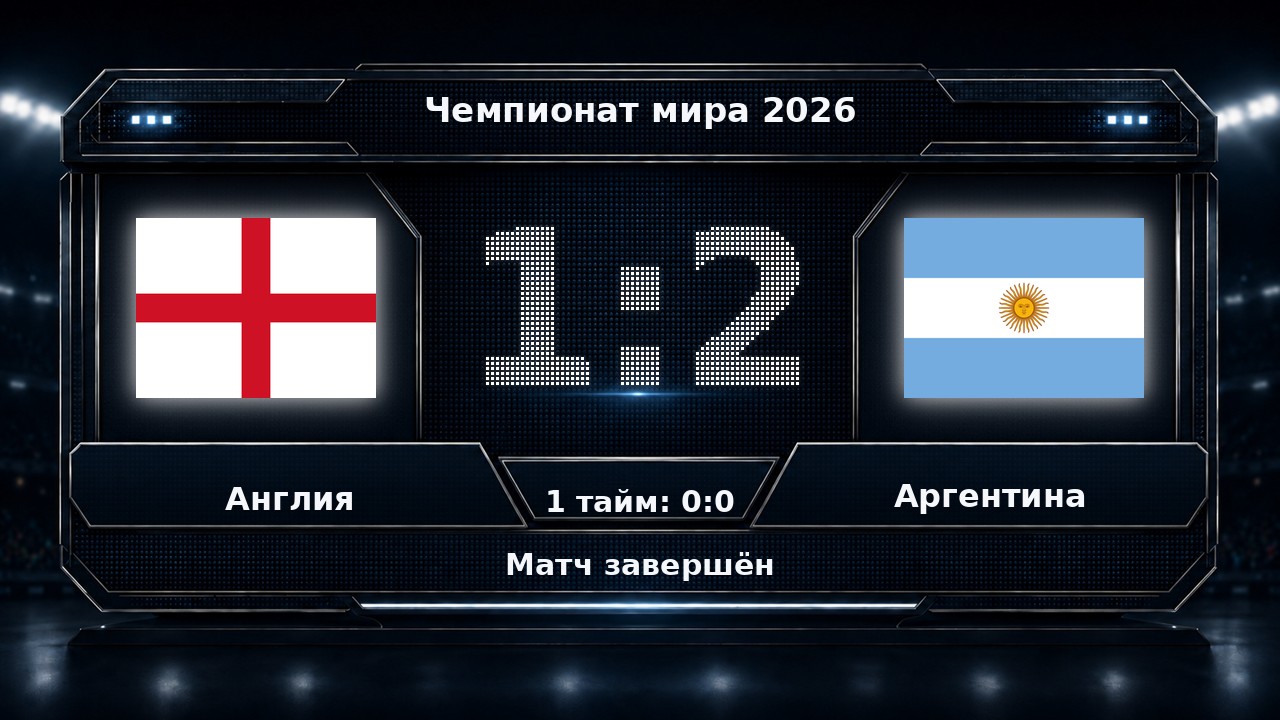 Англия — Аргентина: результат матча ЧМ-2026
