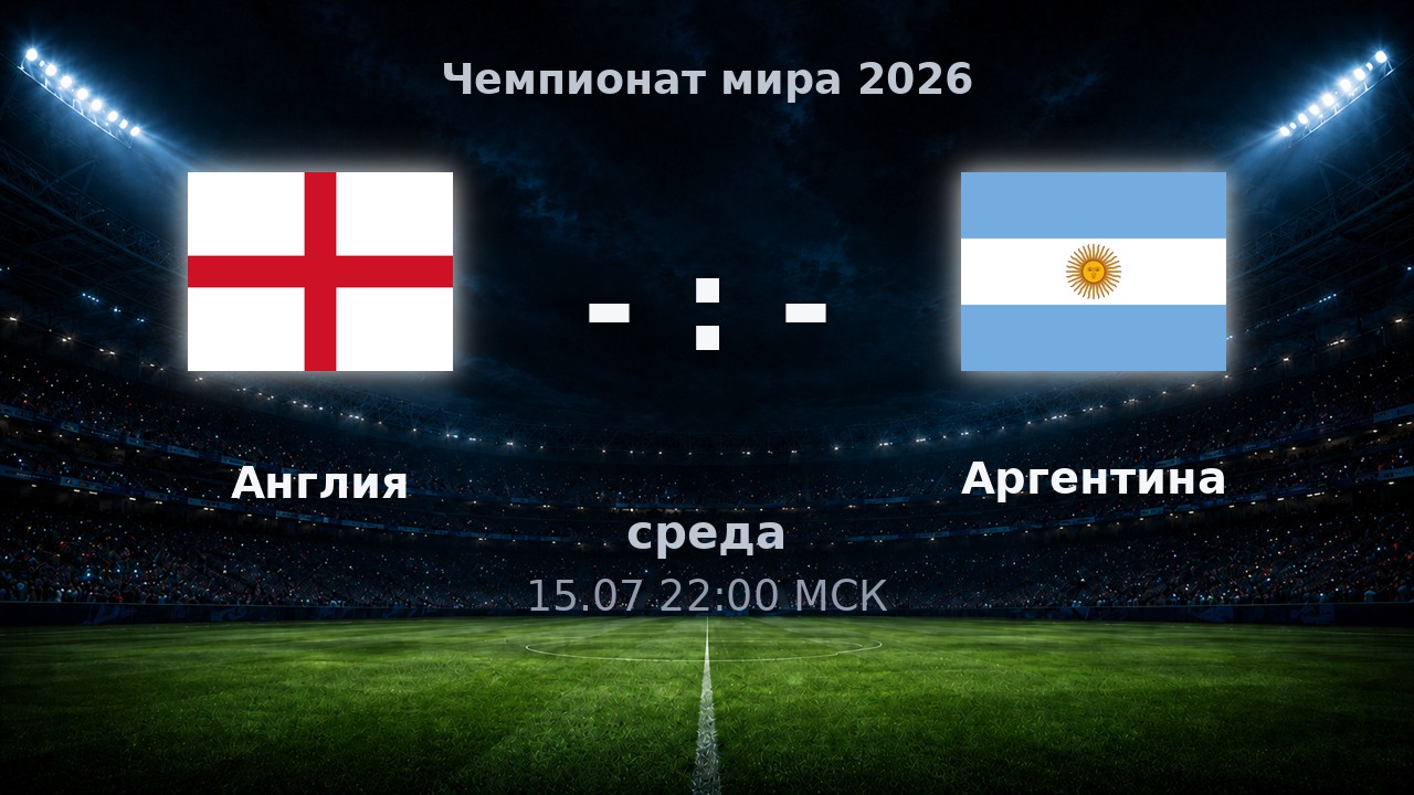 Англия — Аргентина: анонс матча ЧМ-2026
