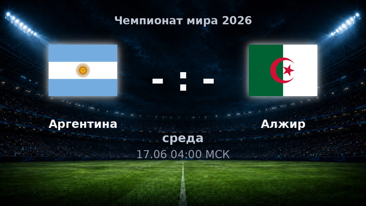Аргентина — Алжир: анонс матча ЧМ-2026