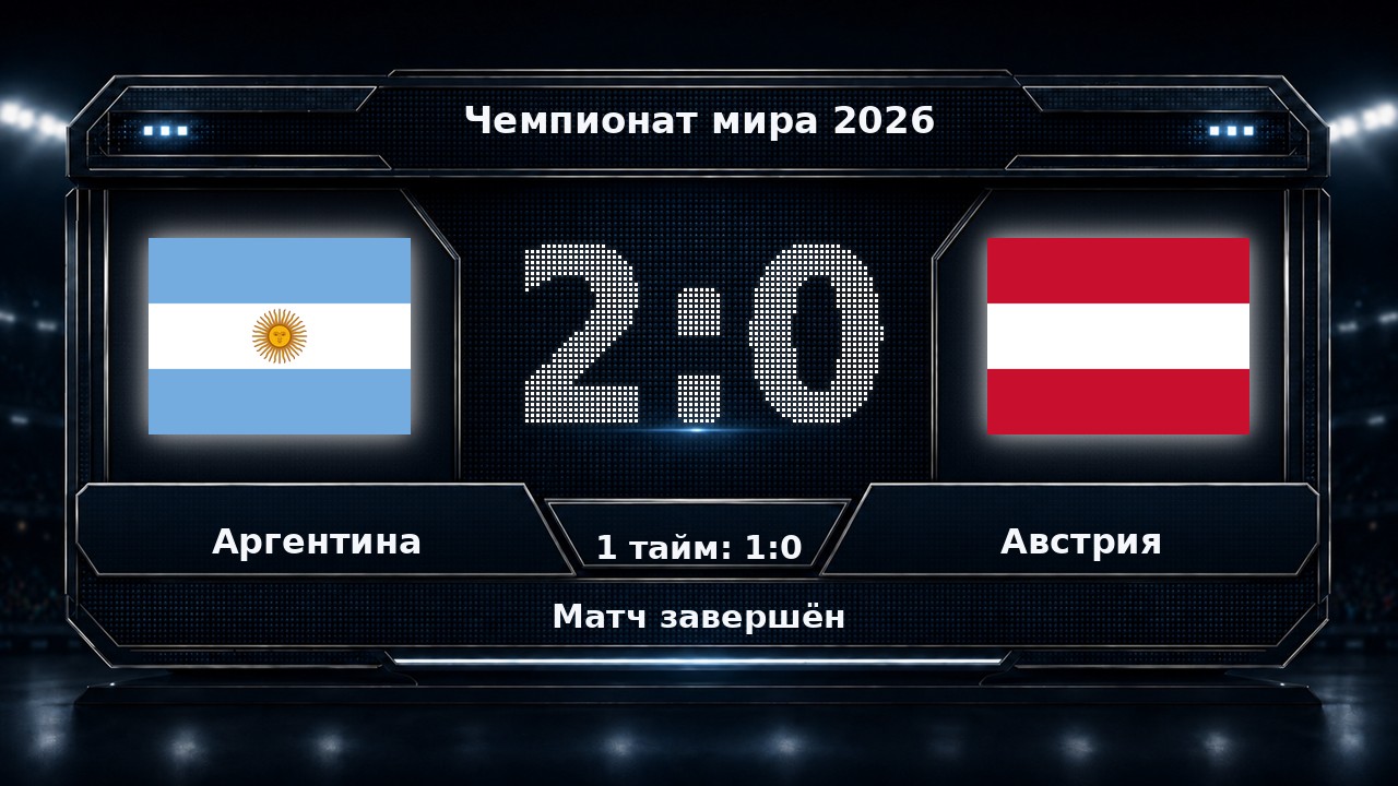 Аргентина — Австрия: результат матча ЧМ-2026