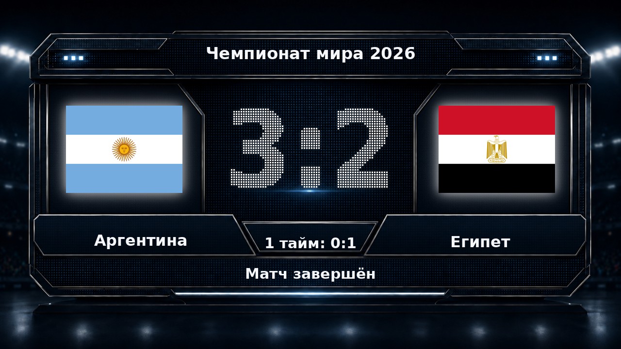 Аргентина — Египет: результат матча ЧМ-2026