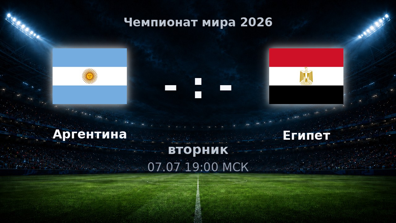 Аргентина — Египет: анонс матча ЧМ-2026