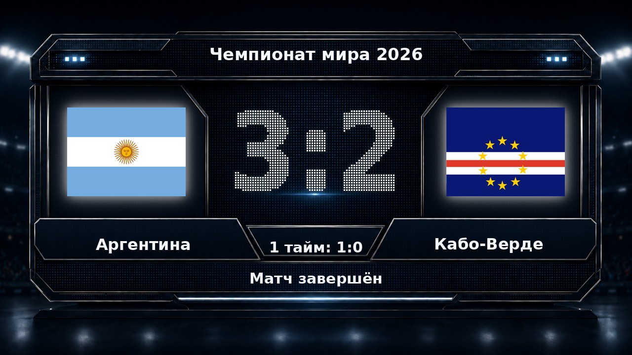 Аргентина — Кабо-Верде: результат матча ЧМ-2026