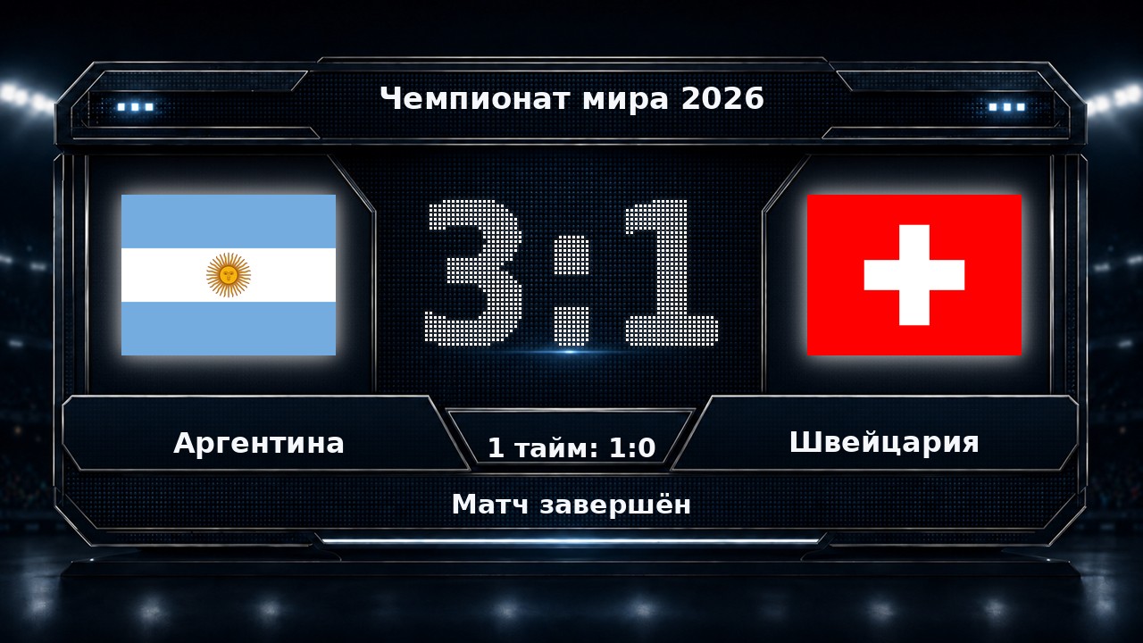 Аргентина — Швейцария: результат матча ЧМ-2026