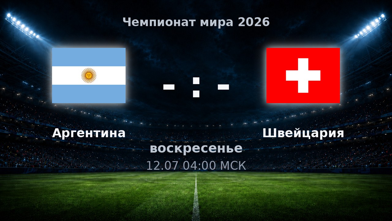 Аргентина — Швейцария: анонс матча ЧМ-2026