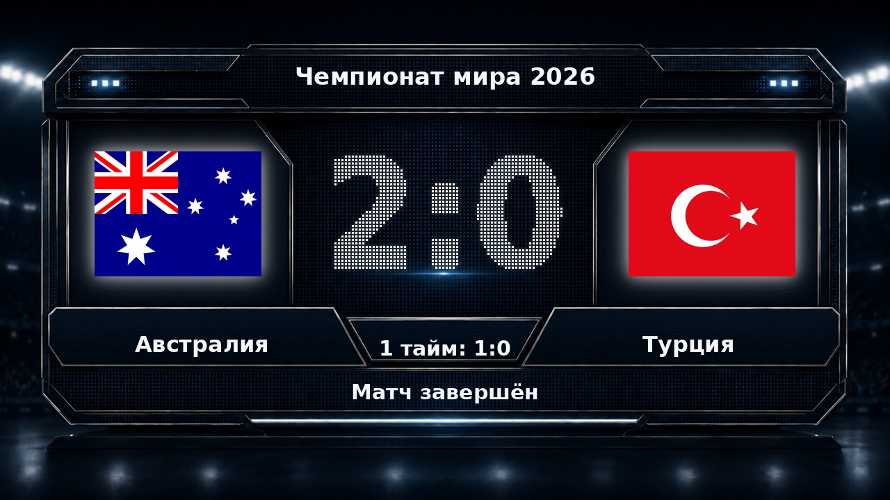 Австралия — Турция: результат матча ЧМ-2026