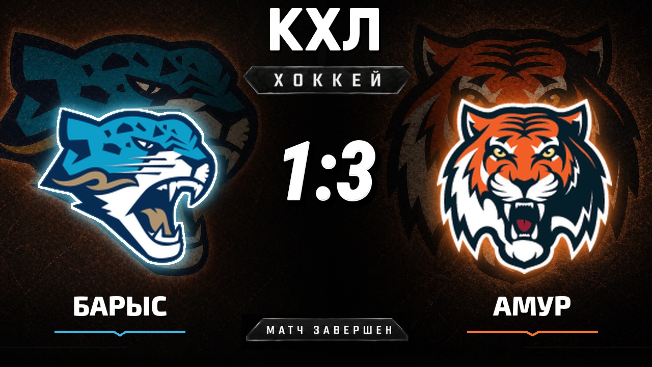 Барыс — Амур: результат матча КХЛ