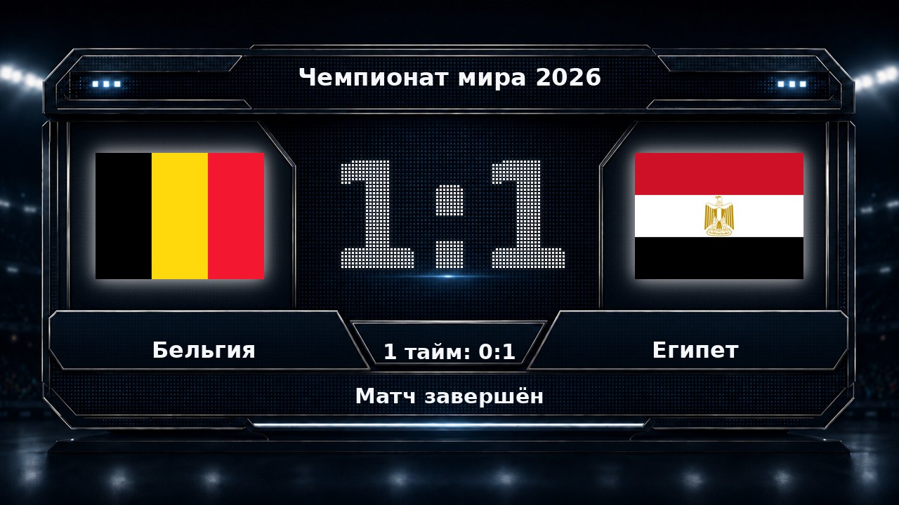 Бельгия — Египет: результат матча ЧМ-2026