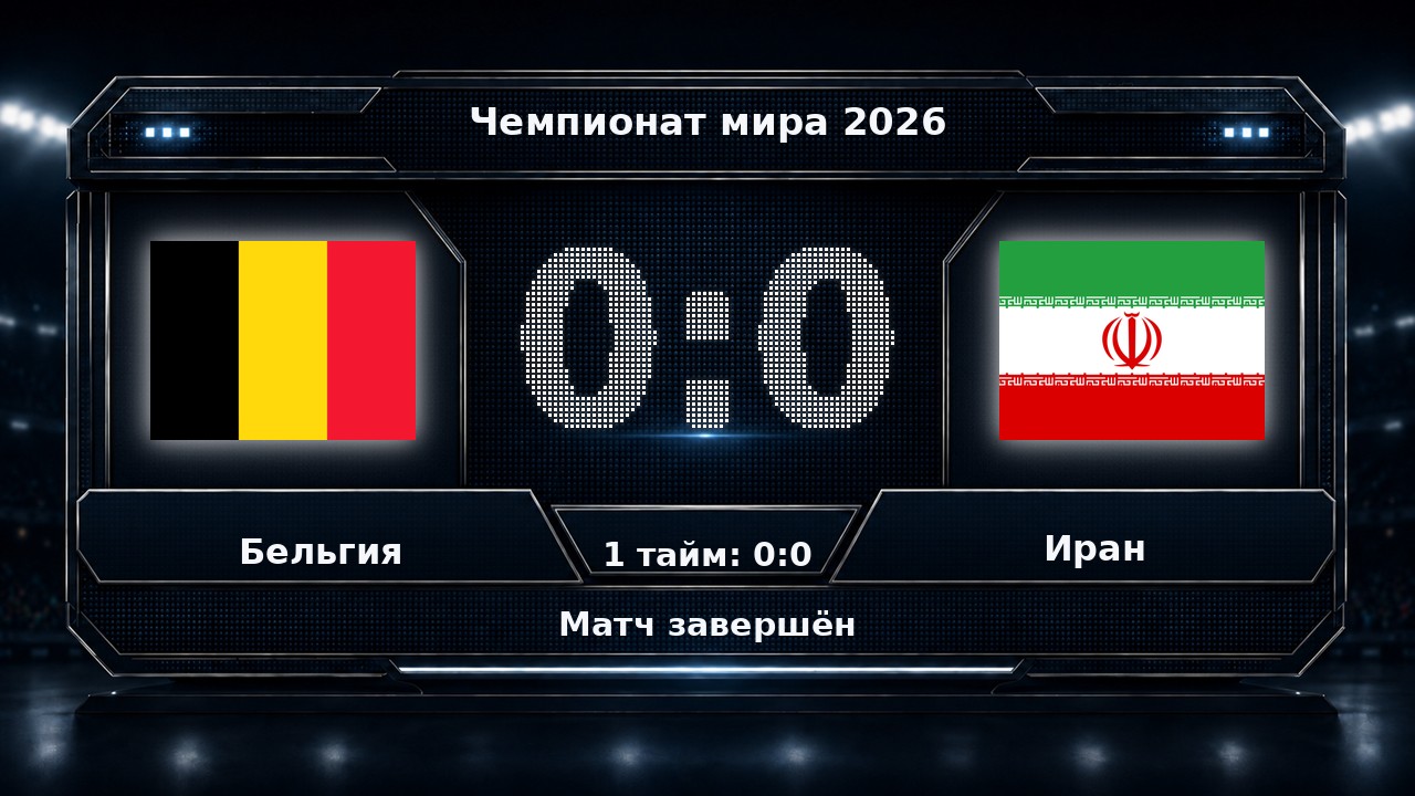 Бельгия — Иран: результат матча ЧМ-2026