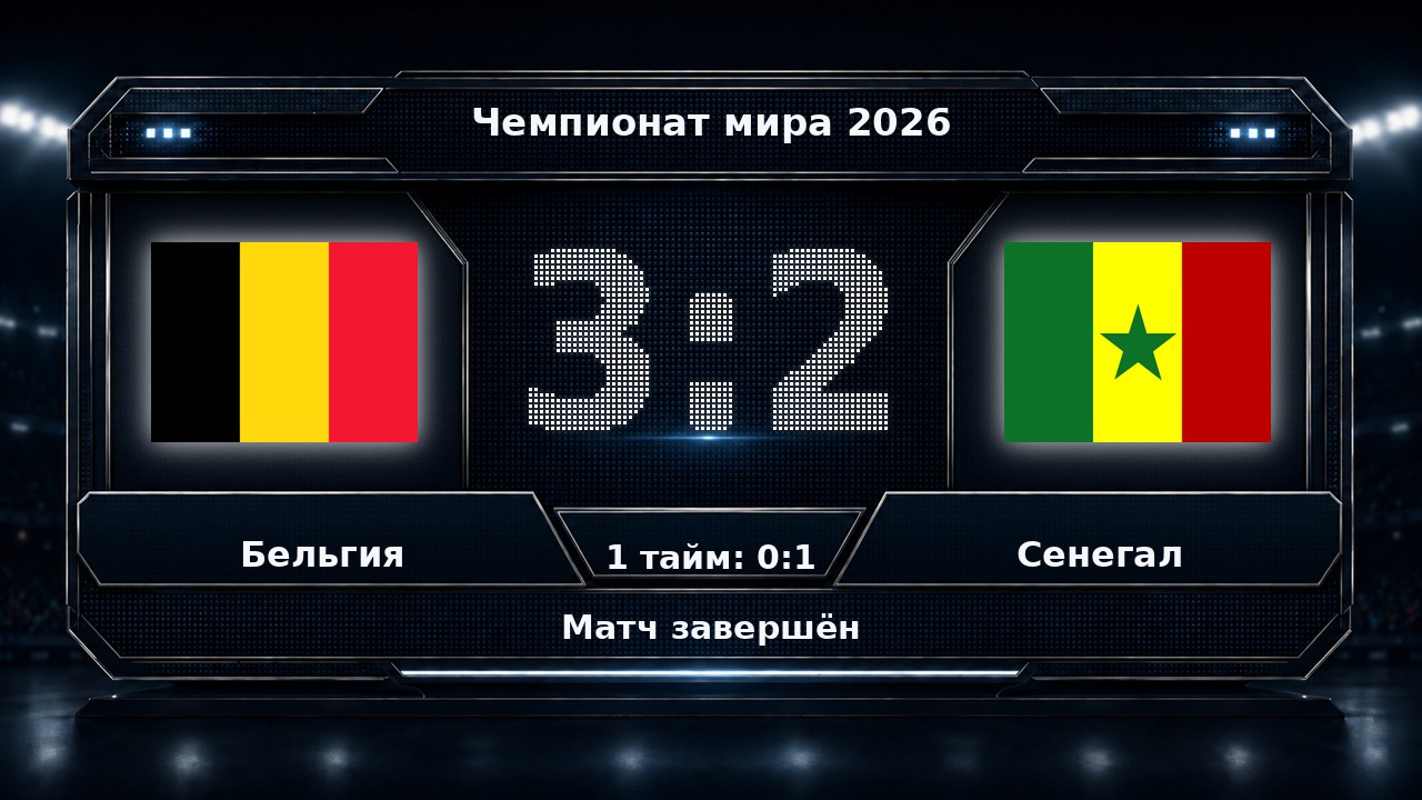 Бельгия — Сенегал: результат матча ЧМ-2026