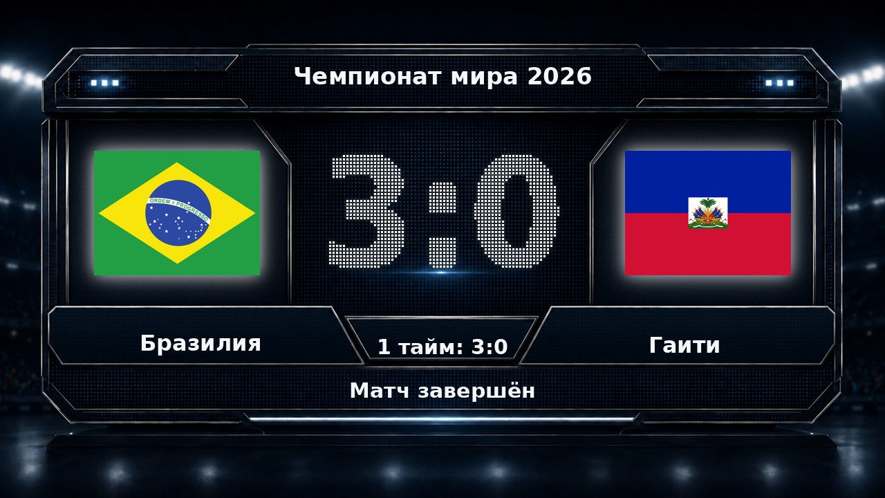 Бразилия — Гаити: результат матча ЧМ-2026