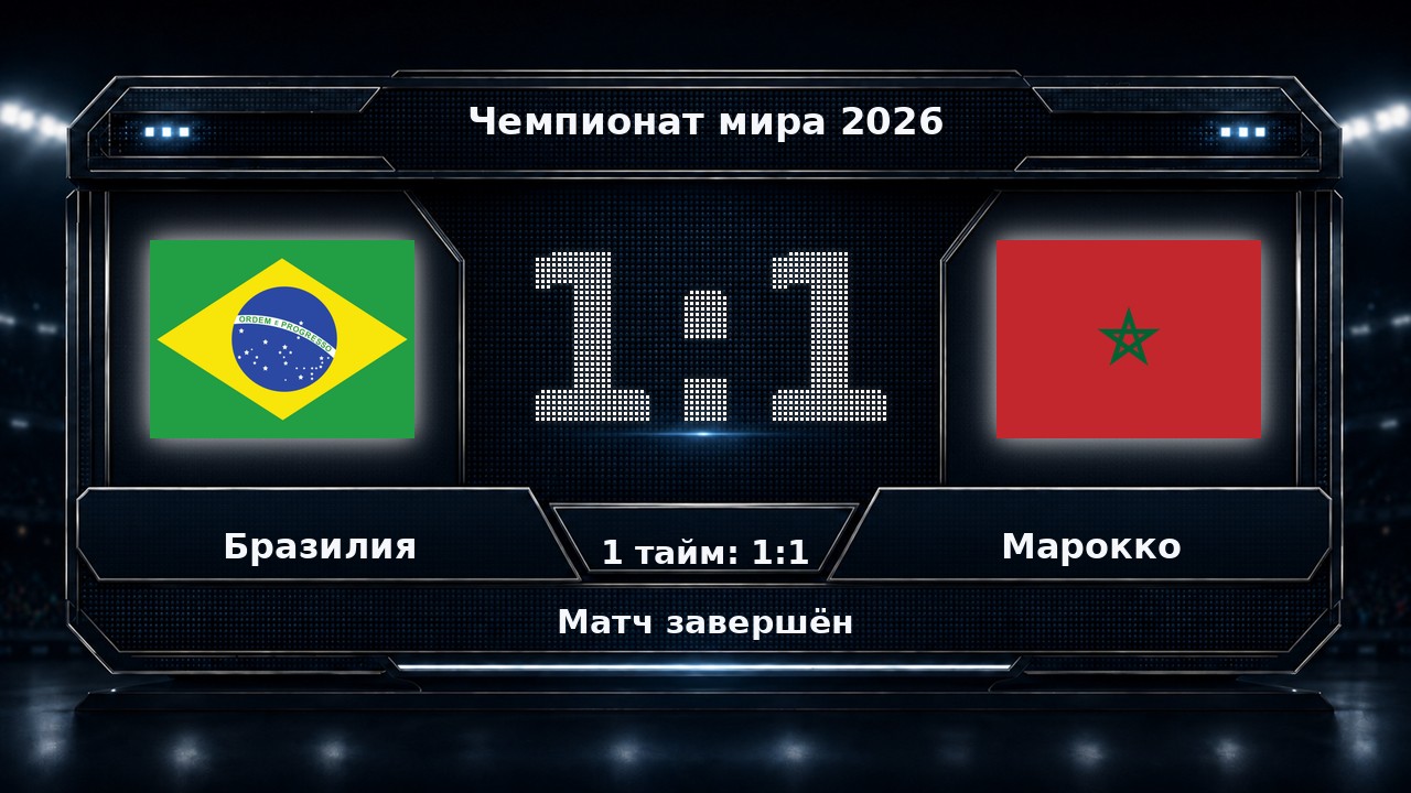 Бразилия — Марокко: результат матча ЧМ-2026