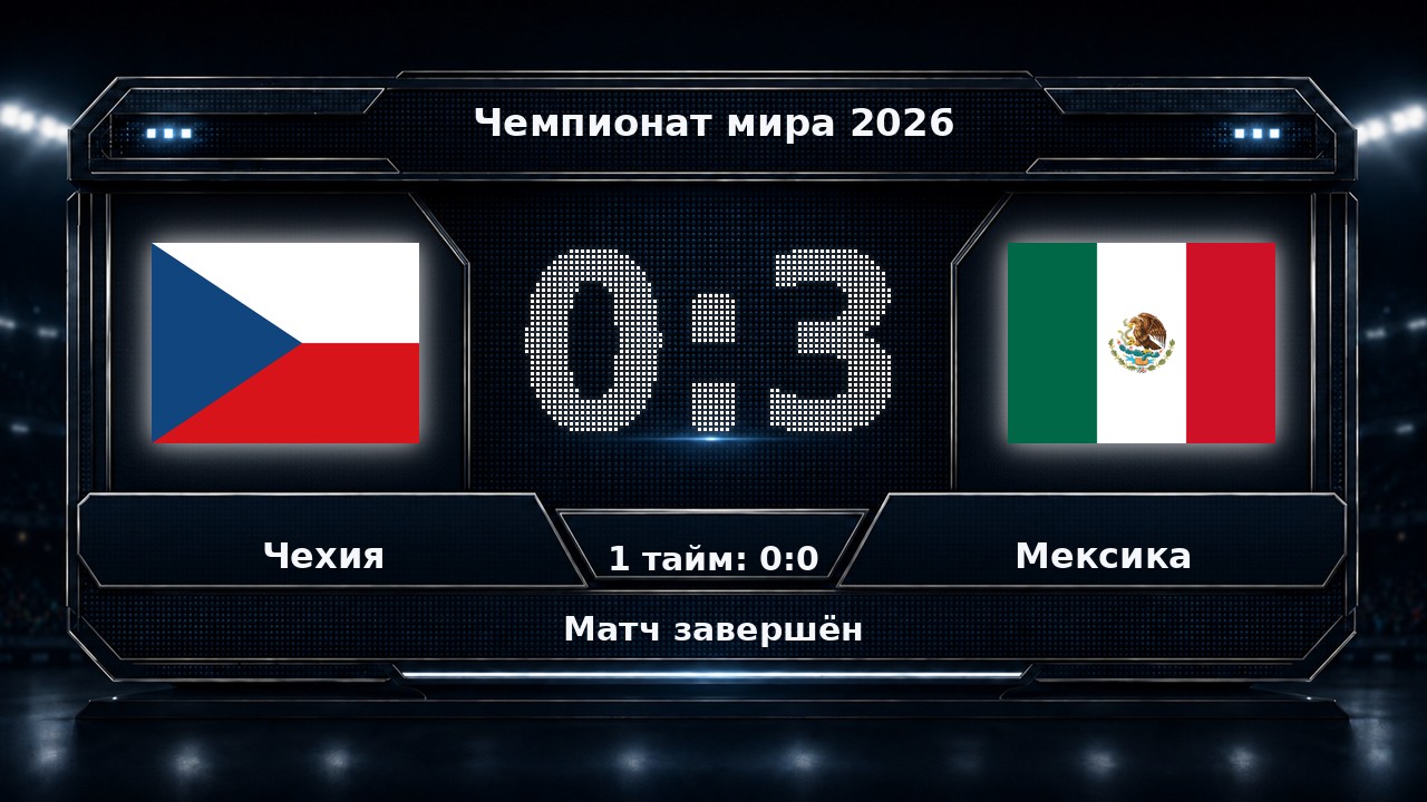 Чехия — Мексика: результат матча ЧМ-2026