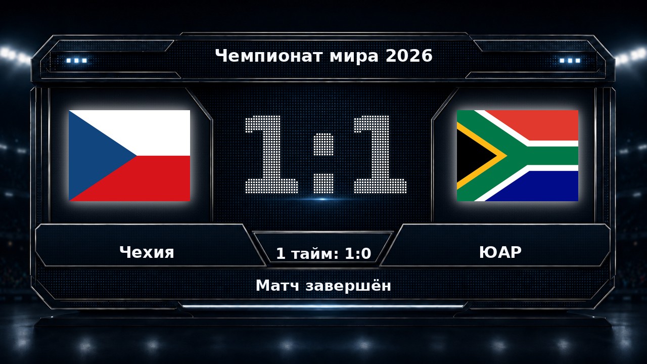 Чехия — ЮАР: результат матча ЧМ-2026