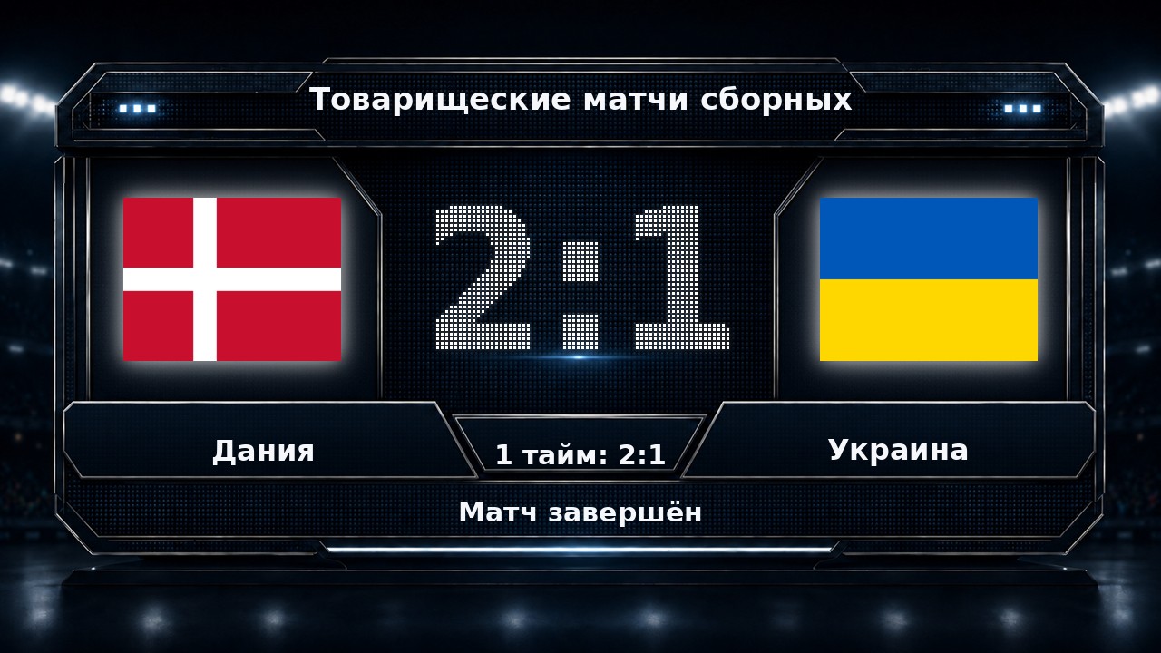 Дания — Украина: результат товарищеского матча сборных