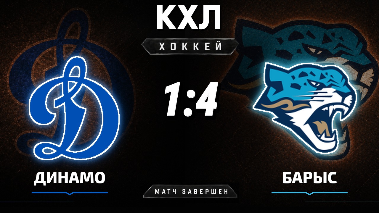 Динамо М — Барыс: результат матча КХЛ