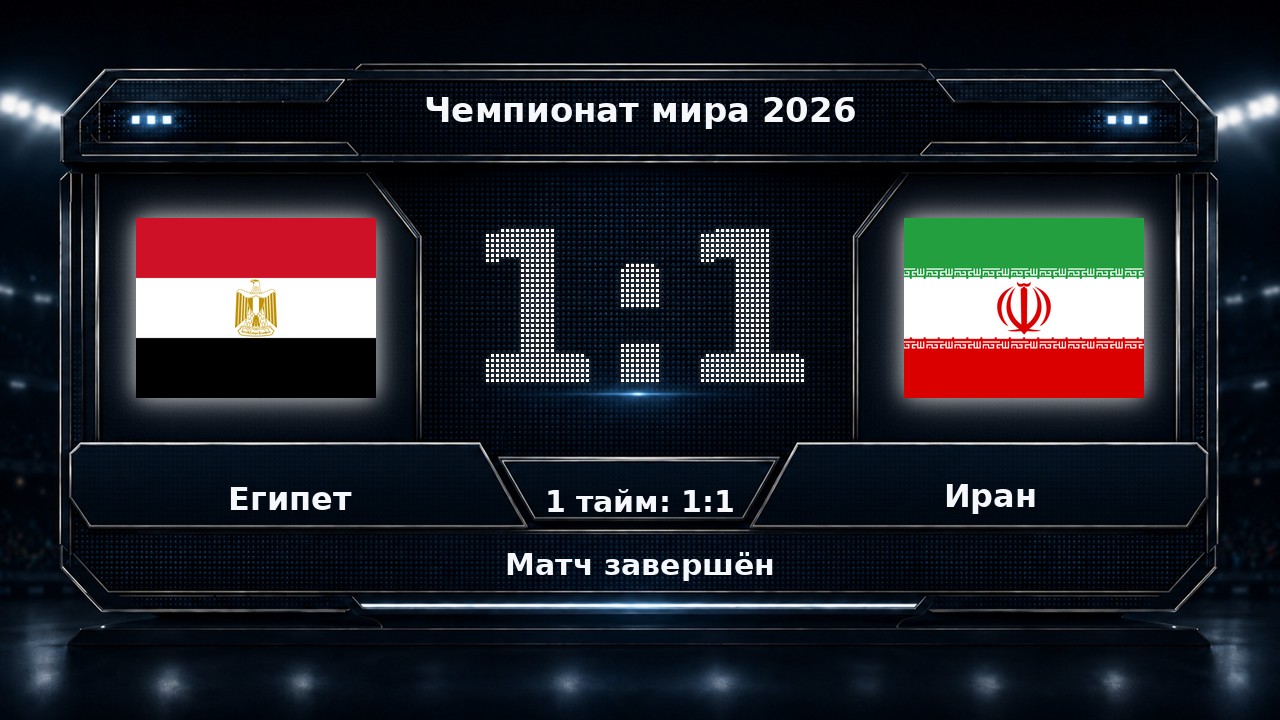 Египет — Иран: результат матча ЧМ-2026