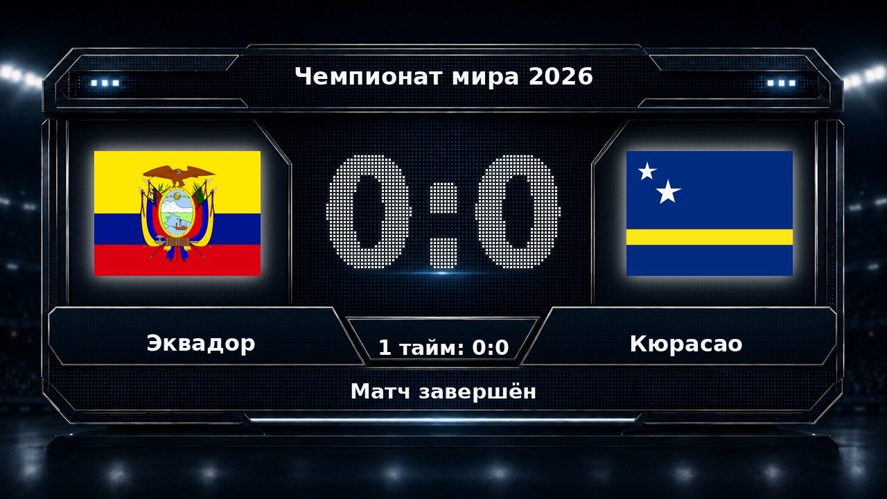 Эквадор — Кюрасао: результат матча ЧМ-2026
