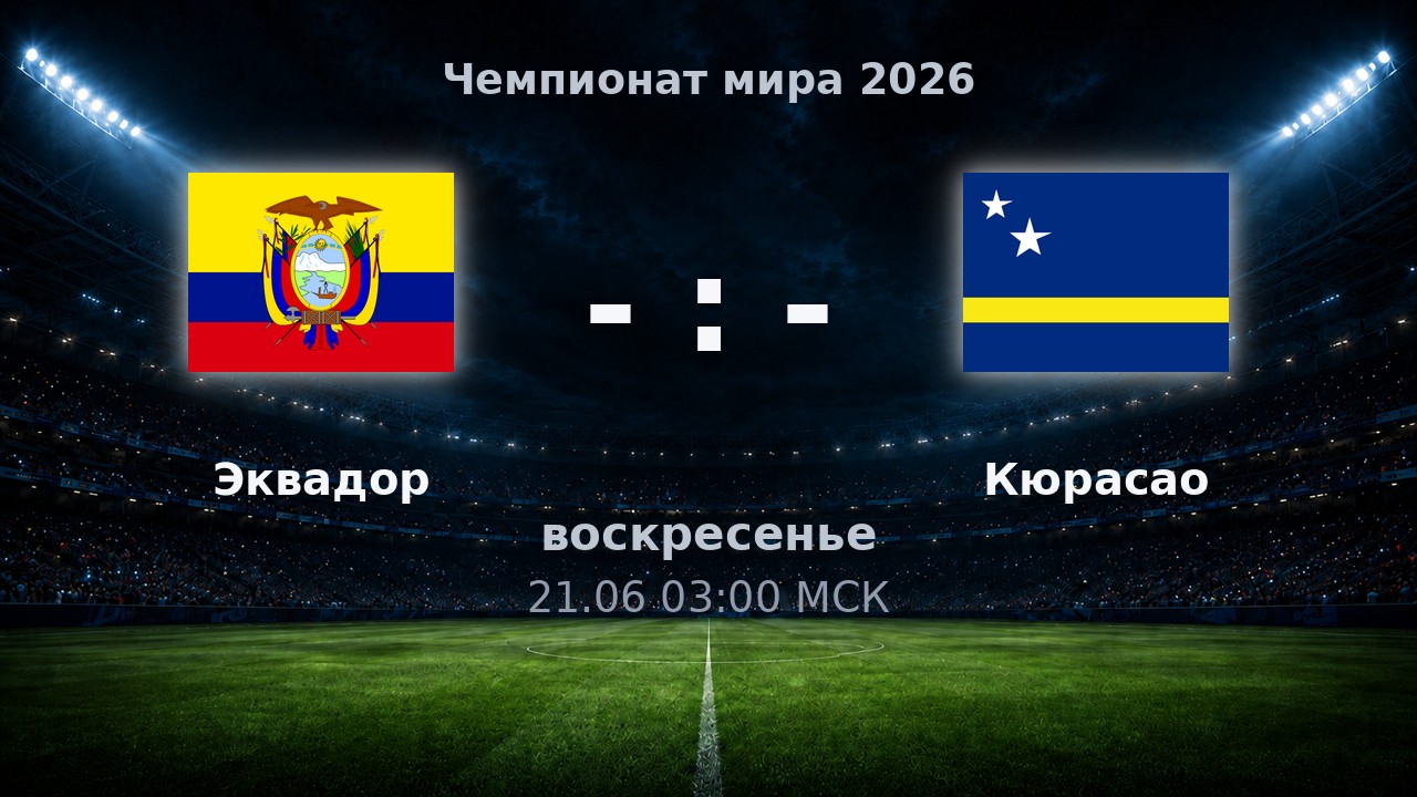 Эквадор — Кюрасао: анонс матча ЧМ-2026