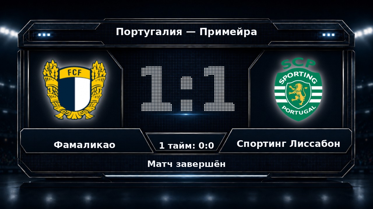Фамаликао — Спортинг Лиссабон: результат матча