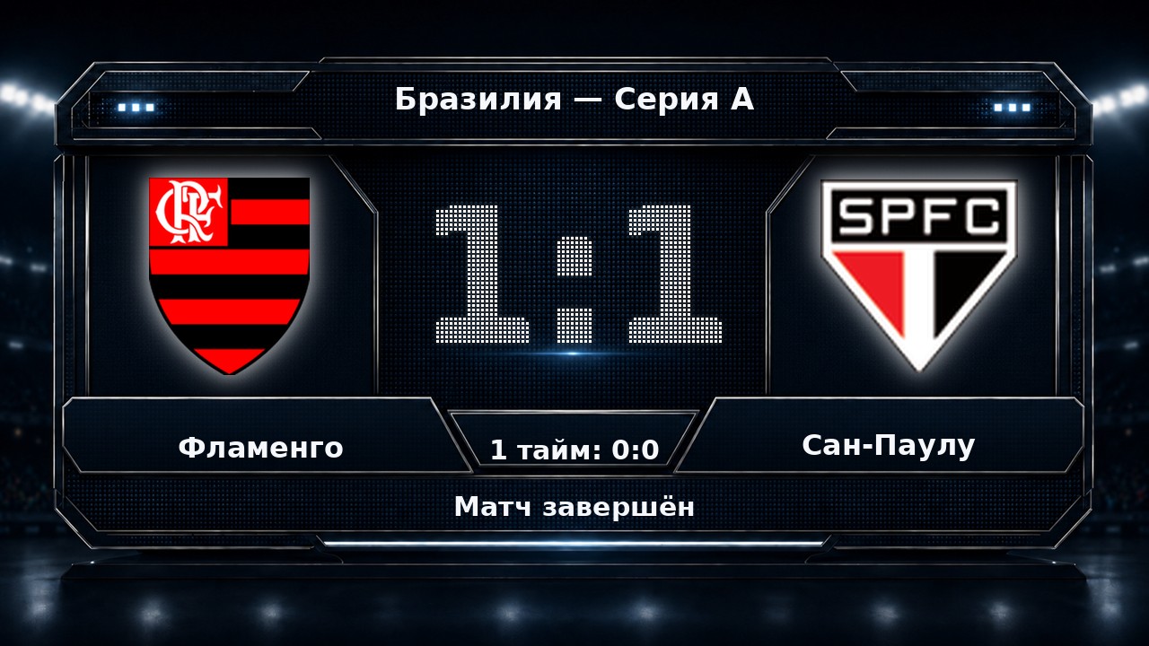 Фламенго — Сан-Паулу: результат матча
