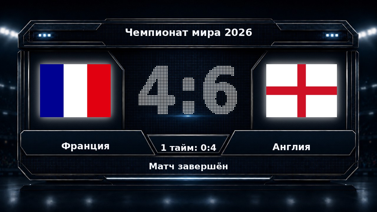 Франция — Англия: результат матча ЧМ-2026