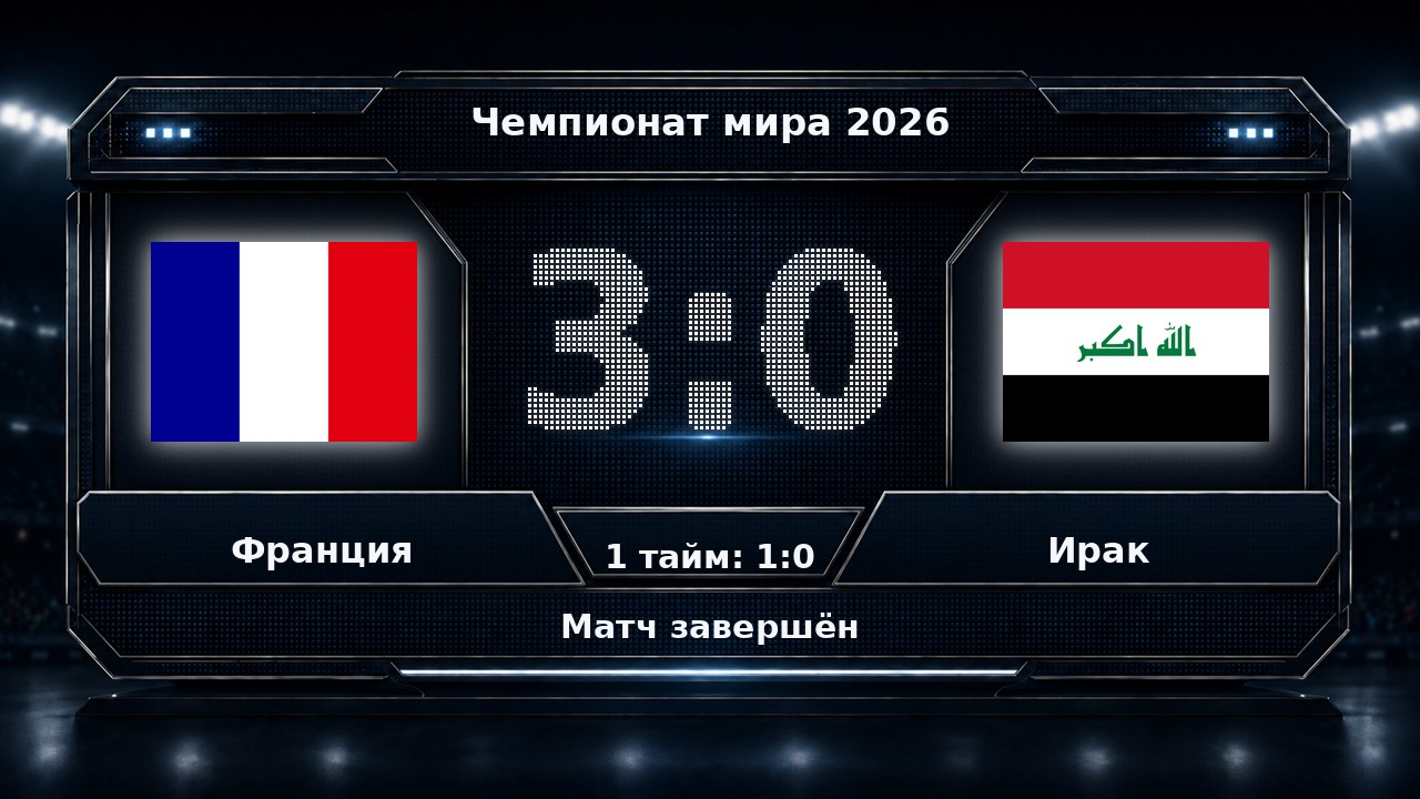 Франция — Ирак: результат матча ЧМ-2026