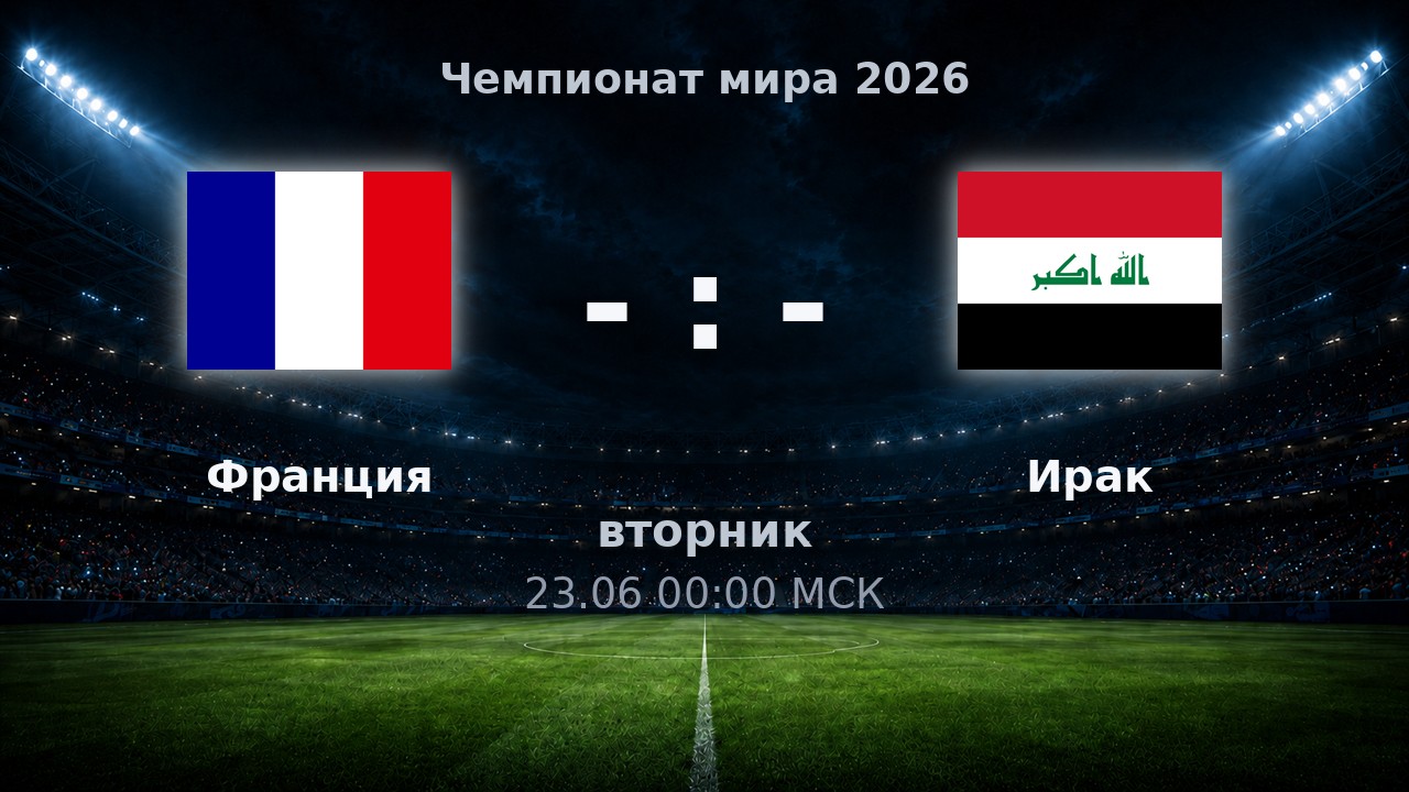 Франция — Ирак: анонс матча ЧМ-2026