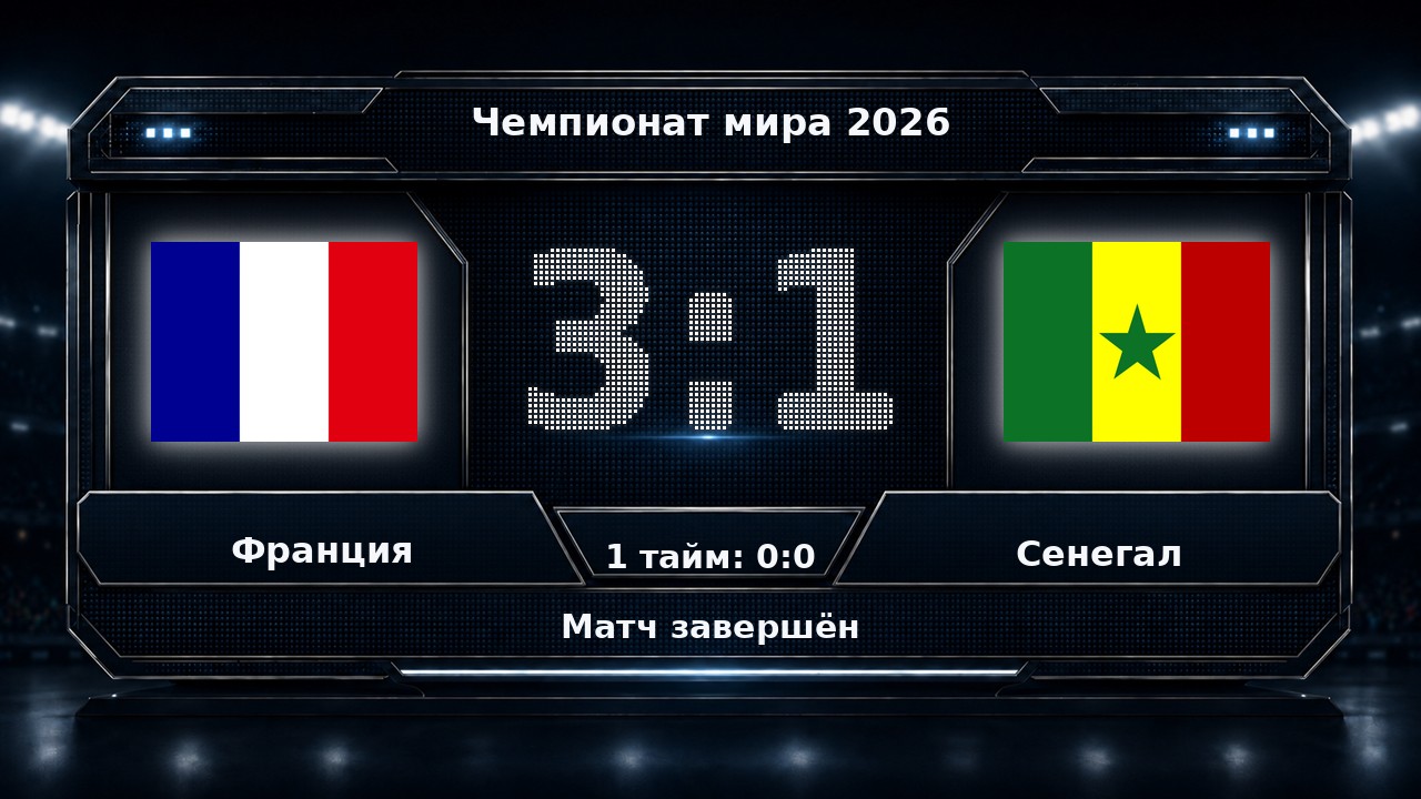 Франция — Сенегал: результат матча ЧМ-2026