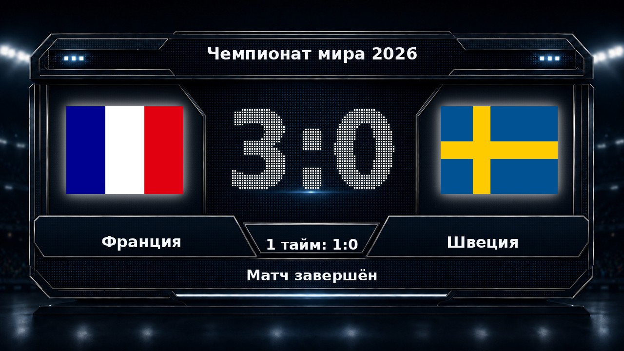 Франция — Швеция: результат матча ЧМ-2026