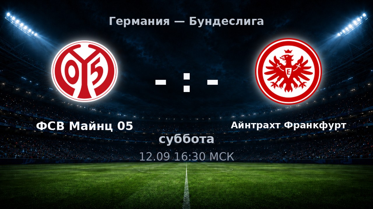 ФСВ Майнц 05 — Айнтрахт Франкфурт: анонс матча