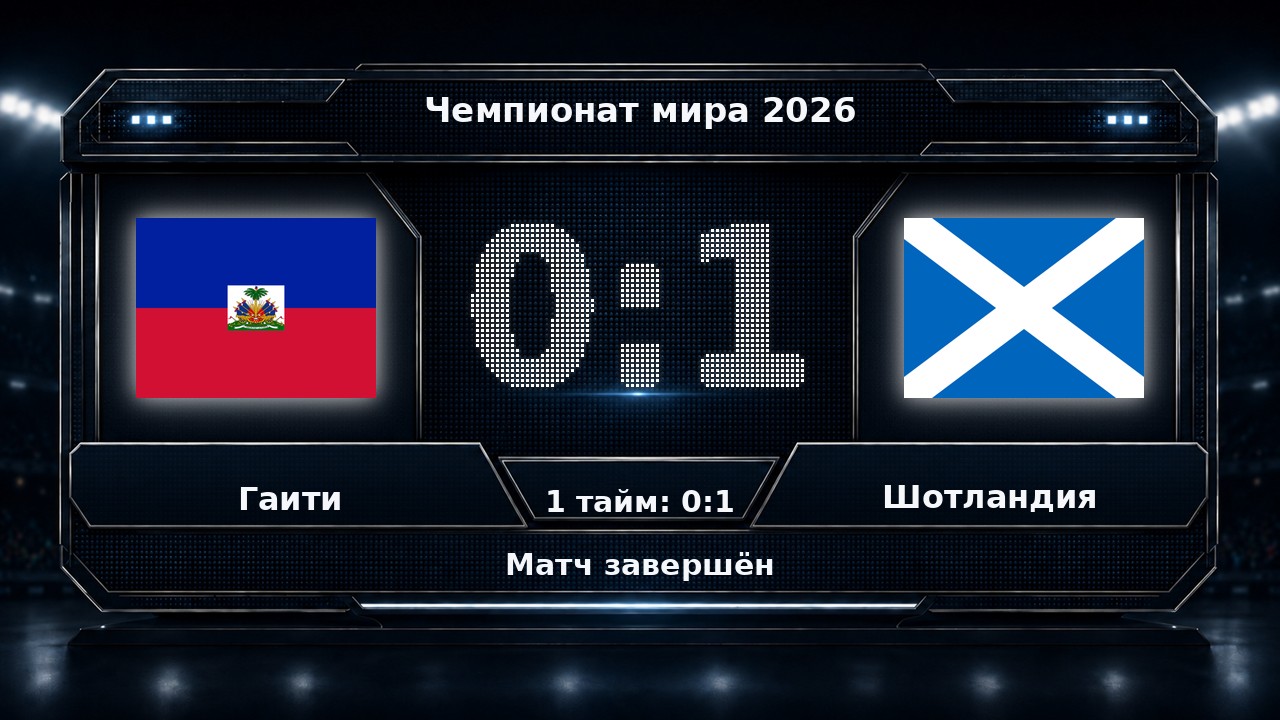 Гаити — Шотландия: результат матча ЧМ-2026