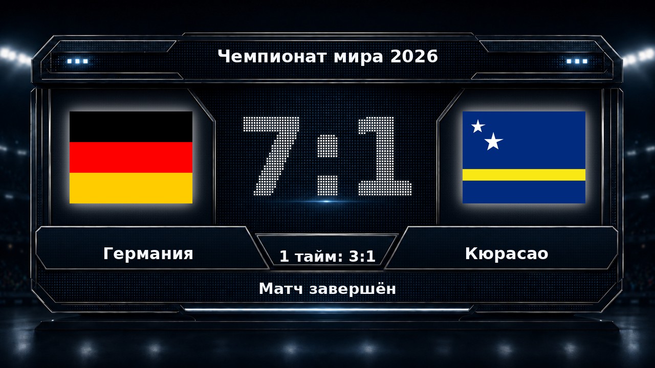 Германия — Кюрасао: результат матча ЧМ-2026