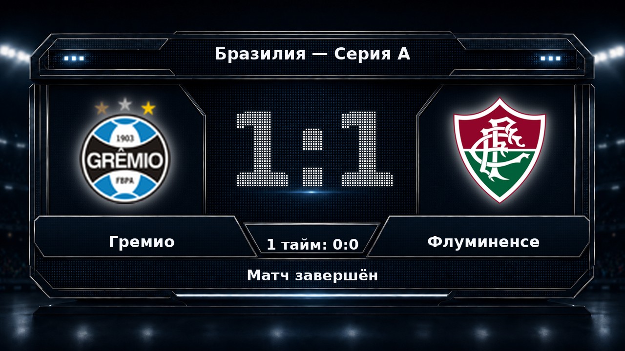 Гремио — Флуминенсе: результат матча