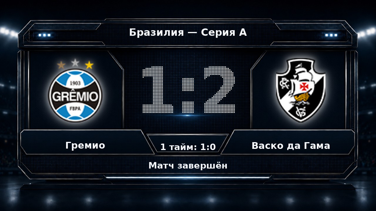 Гремио — Васко да Гама: результат матча