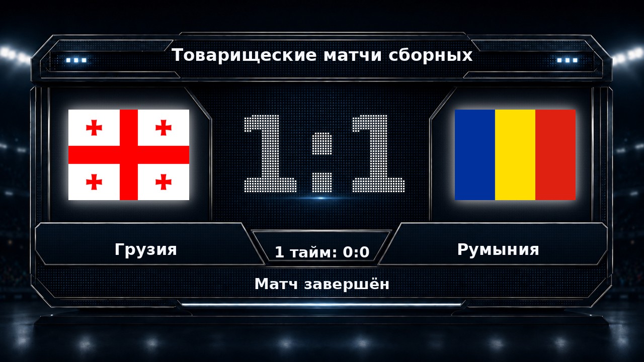Грузия — Румыния: результат товарищеского матча сборных
