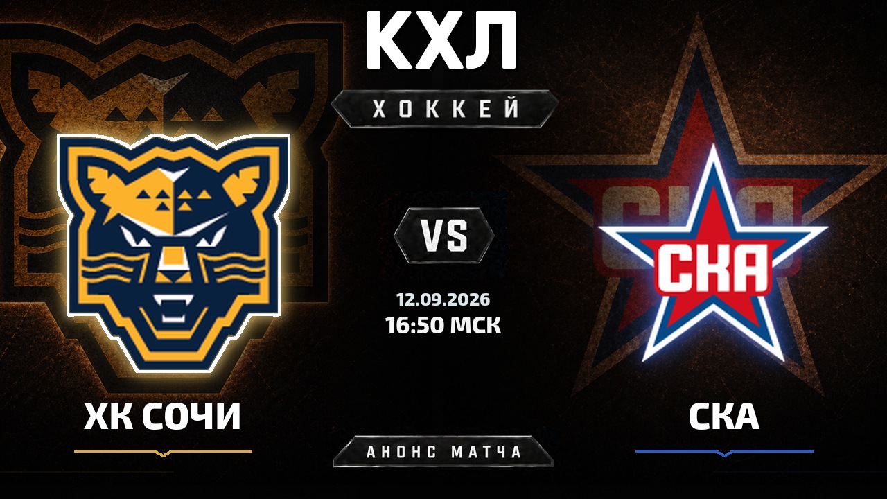 ХК Сочи — СКА: анонс матча КХЛ