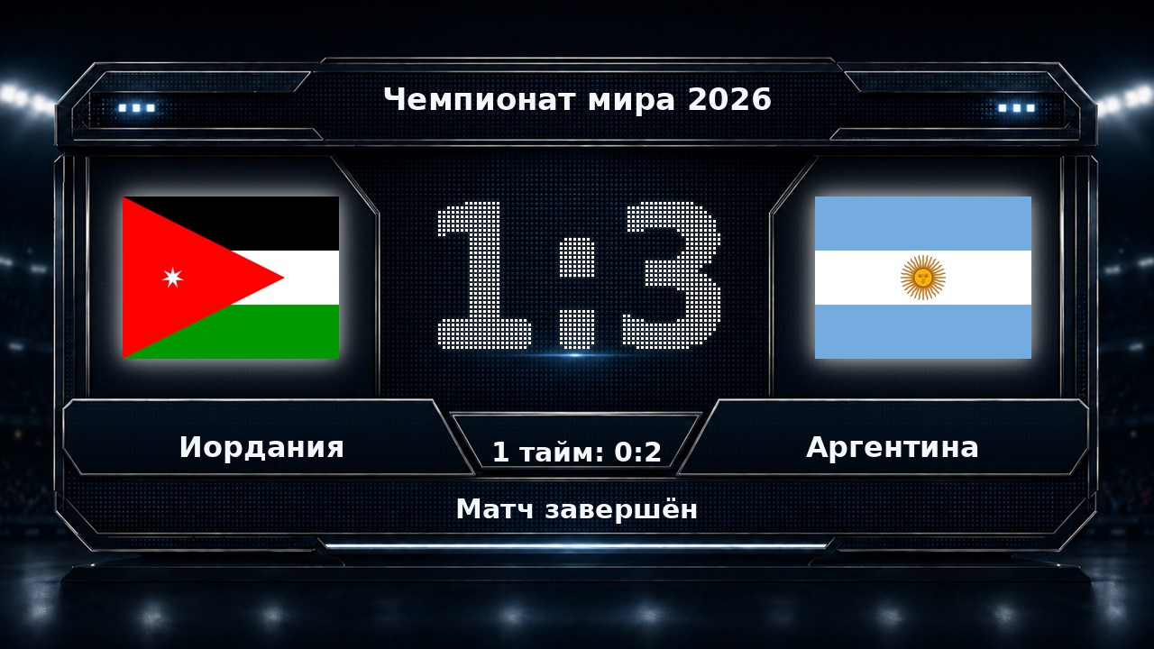 Иордания — Аргентина: результат матча ЧМ-2026