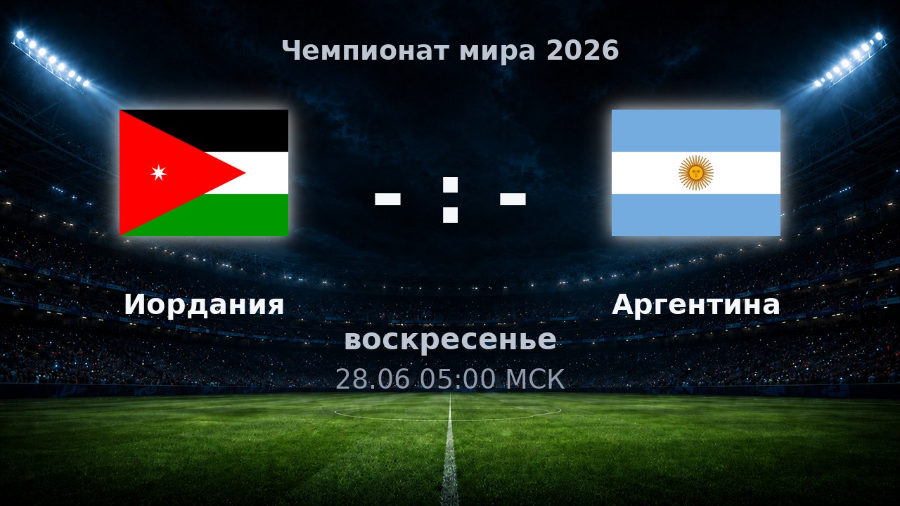 Иордания — Аргентина: анонс матча ЧМ-2026
