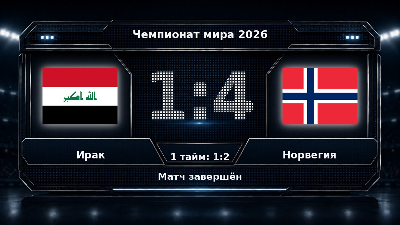 Ирак — Норвегия: результат матча ЧМ-2026