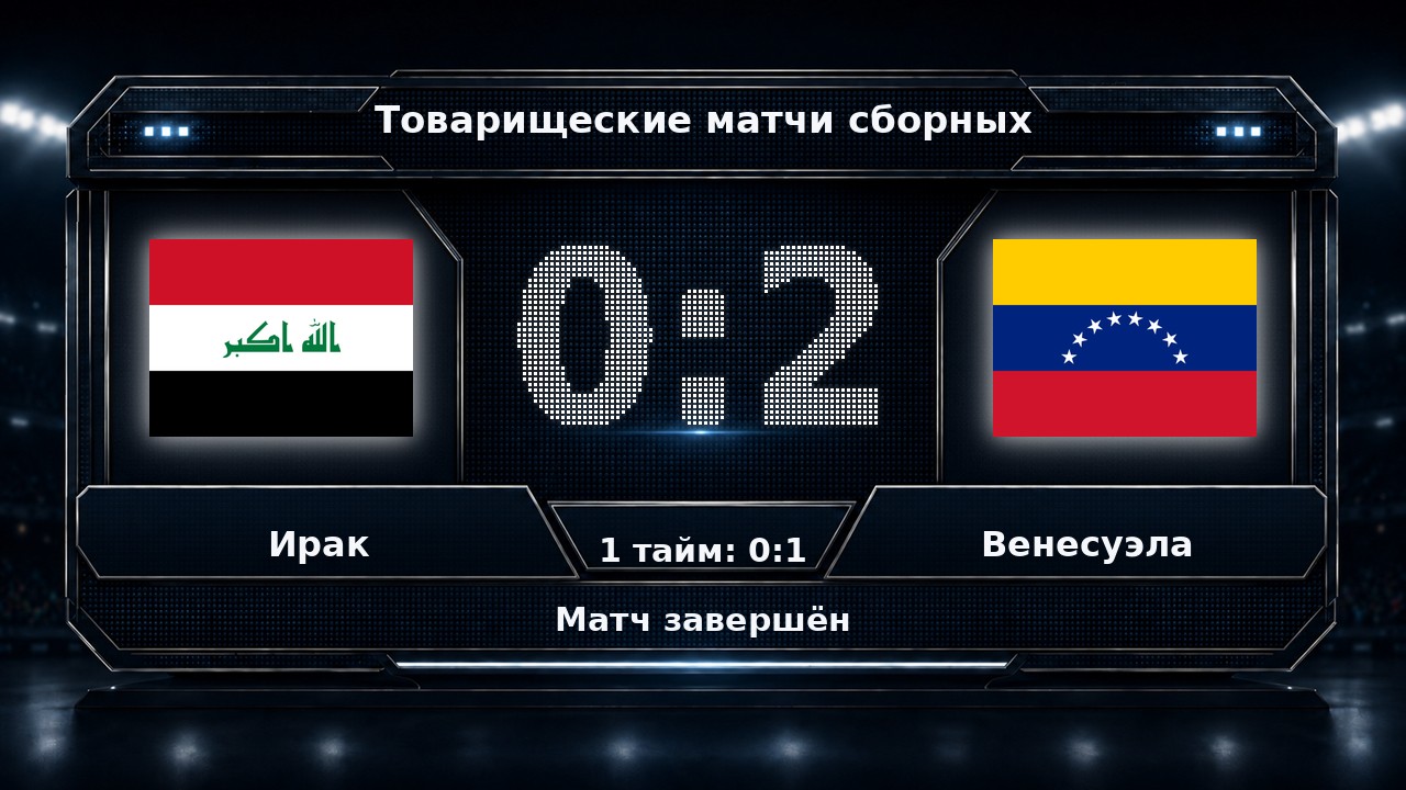Ирак — Венесуэла: результат товарищеского матча сборных