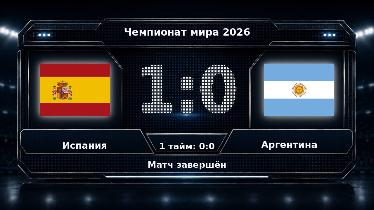 Испания — Аргентина: результат матча ЧМ-2026