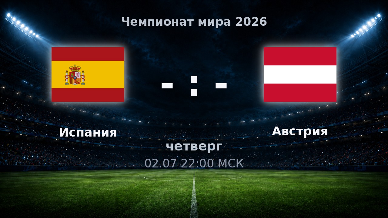 Испания — Австрия: анонс матча ЧМ-2026