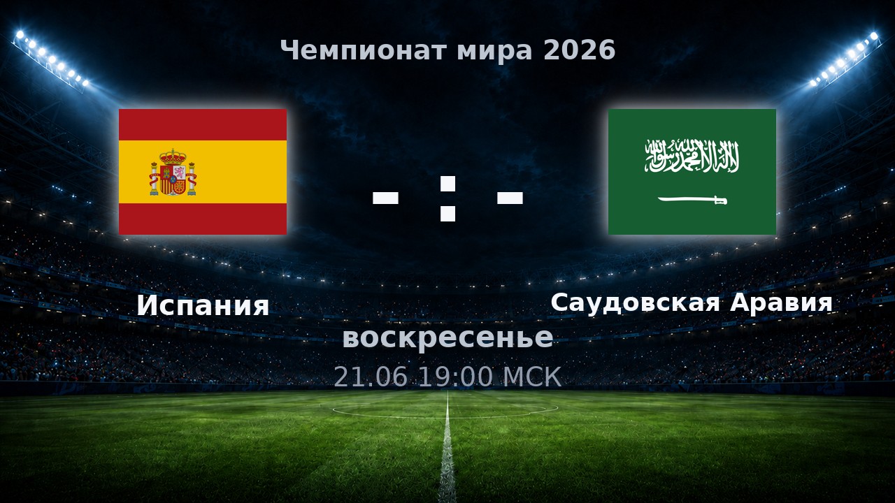 Испания — Саудовская Аравия: анонс матча ЧМ-2026