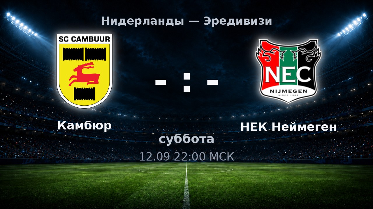 Камбюр — НЕК Неймеген: анонс матча