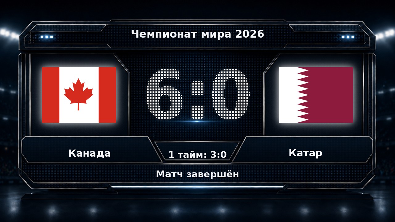 Канада — Катар: результат матча ЧМ-2026