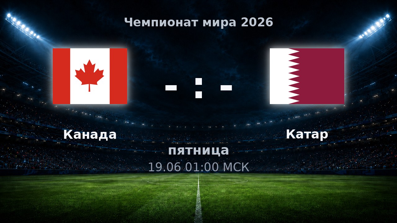 Канада — Катар: анонс матча ЧМ-2026
