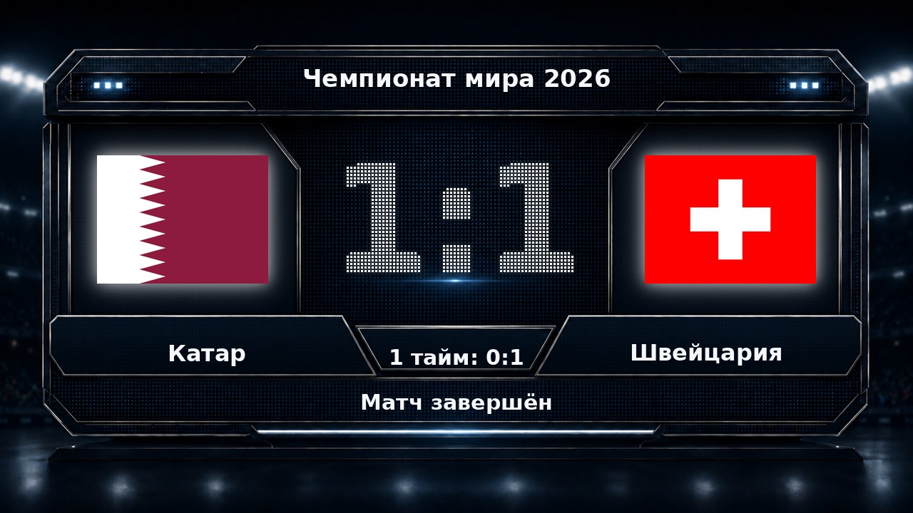 Катар — Швейцария: результат матча ЧМ-2026