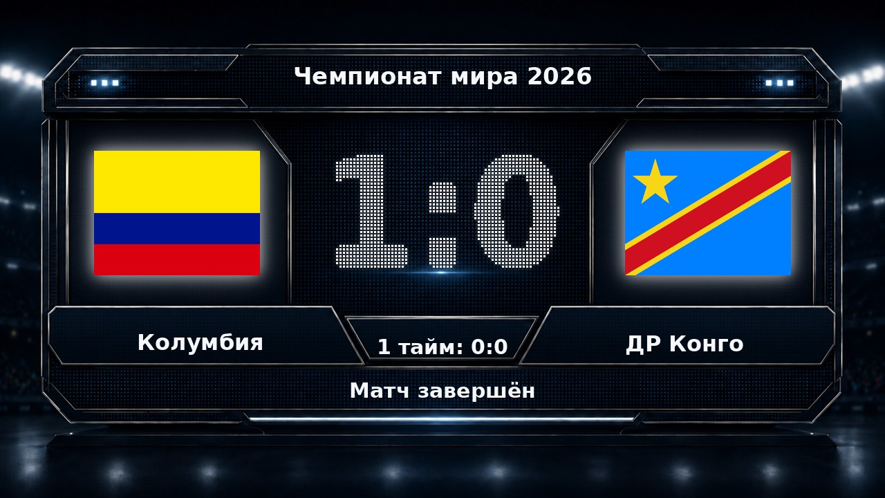 Колумбия — ДР Конго: результат матча ЧМ-2026
