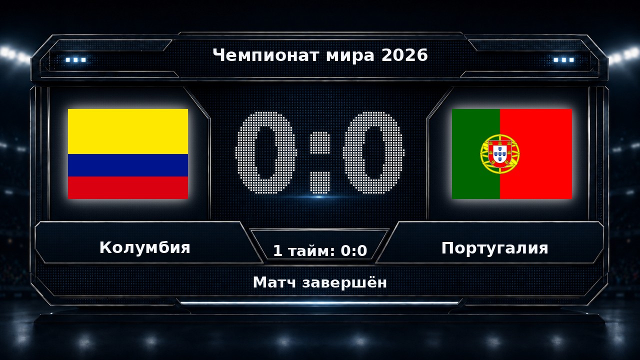 Колумбия — Португалия: результат матча ЧМ-2026